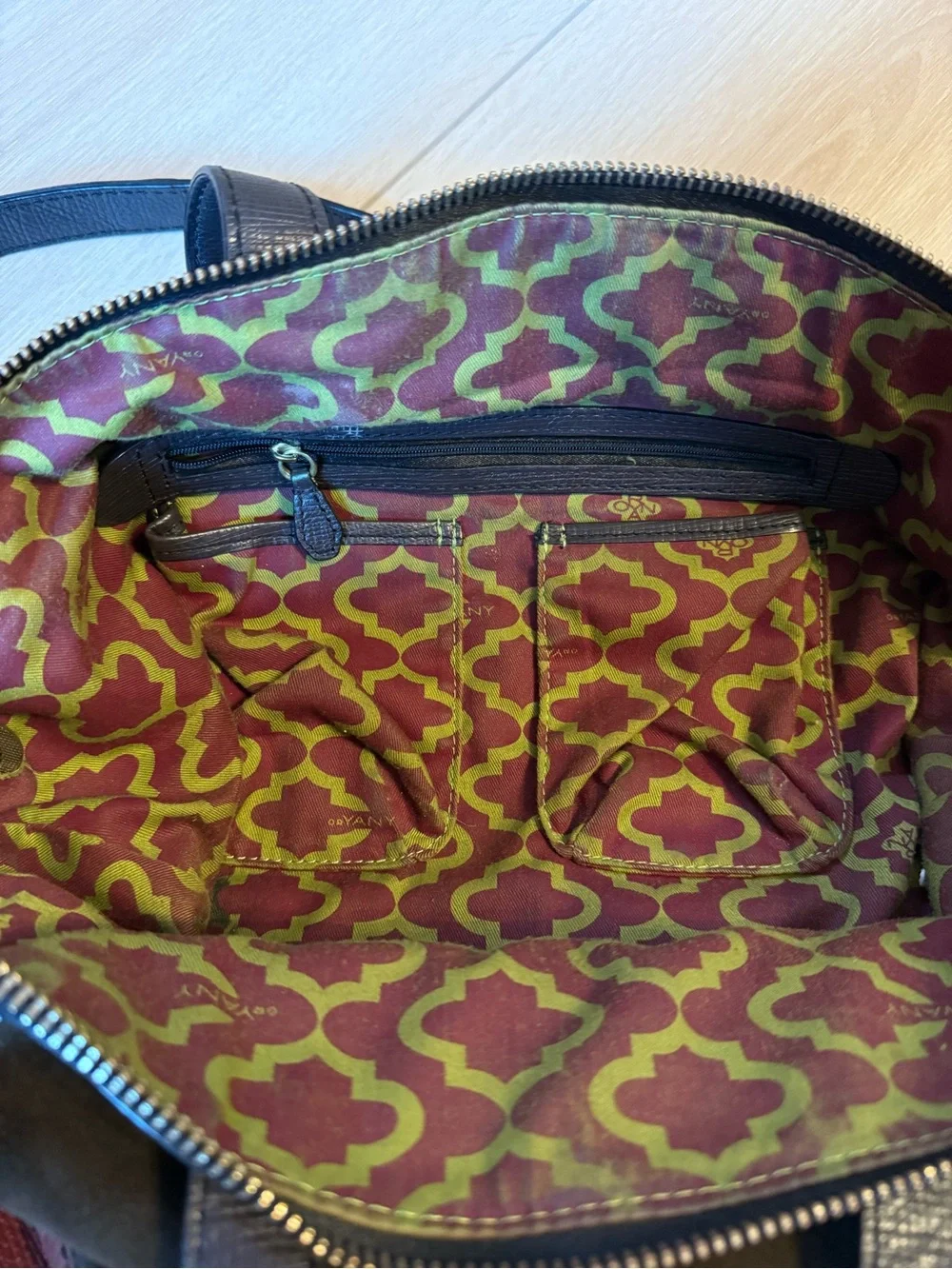 orYANY Nikki Suede & Leather Satchel